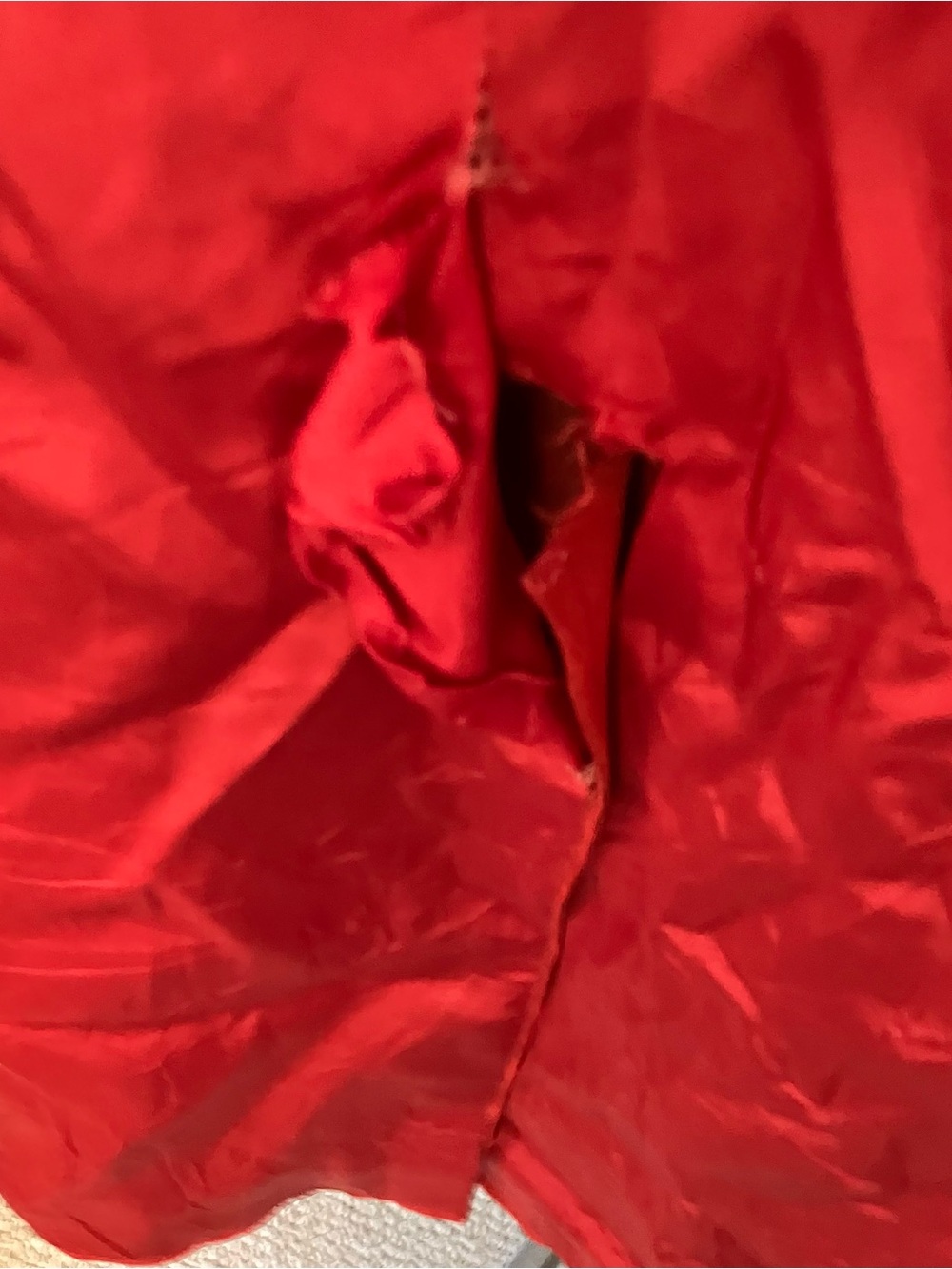 VTG Women’s Sz.8 70s Red Suede Leather Belted Trench Coat Long Boho Festival - Picture 7 of 16